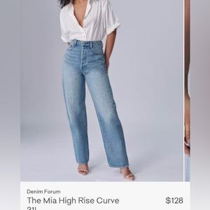 denim forum aritzia THE MIA high rise curve 3L jeans